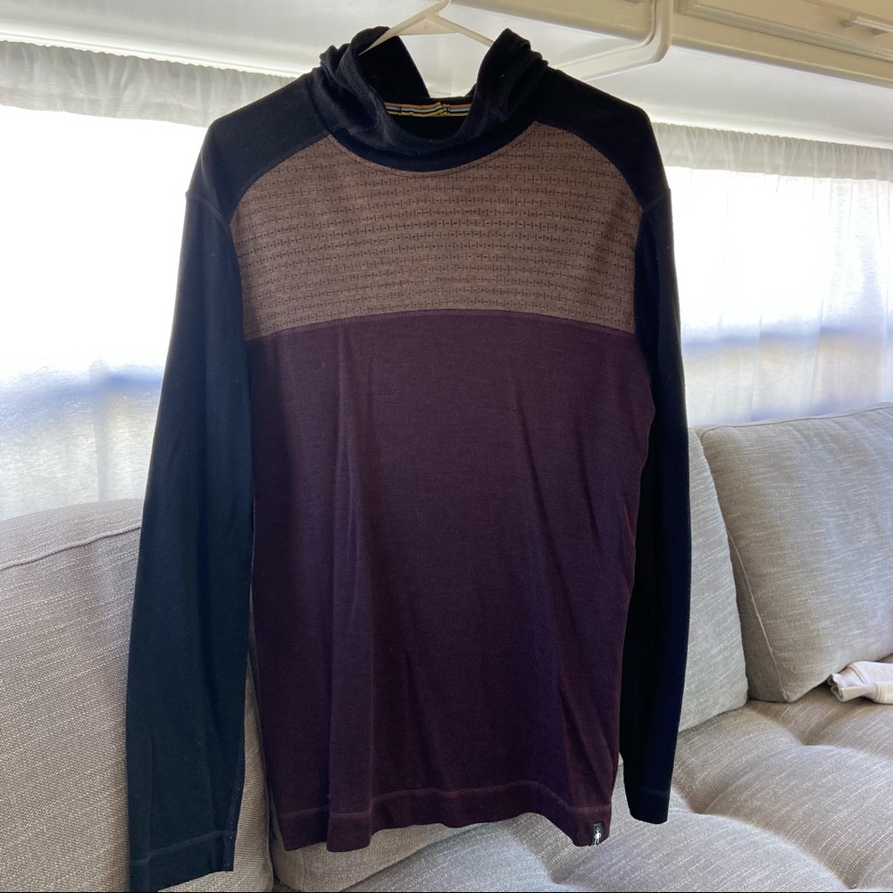Merino wool long sleeve hoody